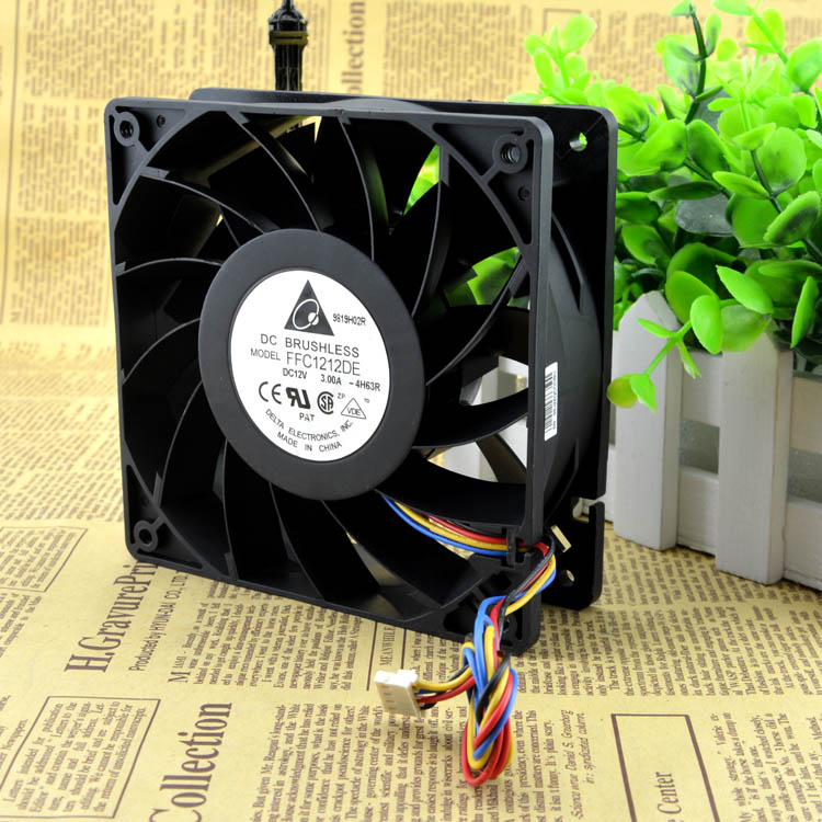 Original DELTA FFC1212DE Cooling Fan 12V 2.4A 28.8W 4wires FFC1212DE Fans